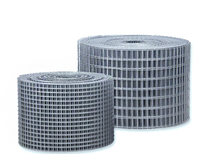 Rouleau de grillage soudé à mailles carrées de 1,5'' x 1,5'' en fil de fer 12,5 GA à haute résistance, recouvert de PVC, pour pièges à homards/pièges à poissons et clôtures