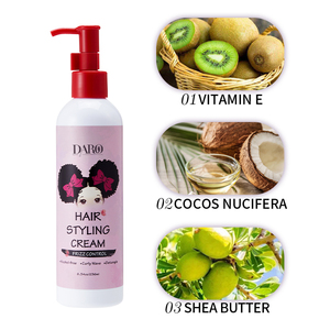 Oem Produits de soin des cheveux bouclés à la vitamine E Lotion hydratante améliorant les boucles, crème coiffante à fixation douce et à boucler - Product Image 3