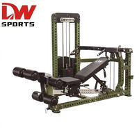 Station de musculation multifonctionnelle DW SPORTS pour la maison avec système de poulies réglable et cadre métallique pour un entraînement complet du corps