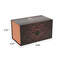 Custom Card Paper Insert Rigid Top and Bottom Box with PVC Window Embossed and UV Coated Matt Lamination Sponge Liner Type