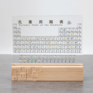 Tableau périodique des éléments, ornement de bureau en plastique transparent, cadeau d'étude de la chimie pour les étudiants, décoration scolaire - Product Image 1