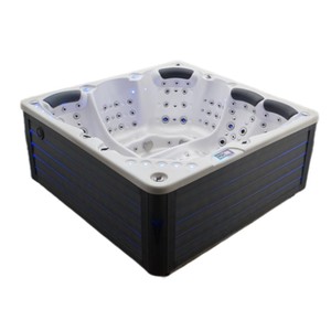 Sang trọng Acrylic Vỏ bồn tắm nước nóng ngoài trời hồ bơi <span class=keywords><strong>Spa</strong></span> bên massage tắm - Product Image 1