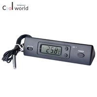 Termometer Digital DS-1 dengan Layar LCD untuk Pengukur Suhu AC Mobil