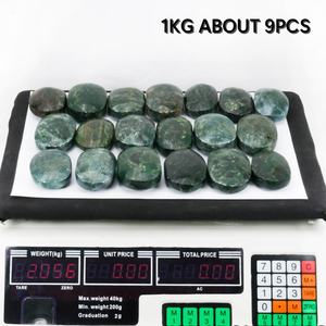 Yüksek kaliteli cilalı afrika yeşim kristal palmiye taş toplu doğal cep kristal şifa taşları - Product Image 4