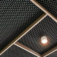 Panneau de plafond suspendu décoratif en métal expansé aluminium/acier moderne pour aéroport, hôpital, centre commercial, hôtel