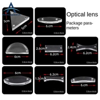 Kit d'expériences de physique avec lentilles optiques en acrylique givré pour l'enseignement de l'optique géométrique en laboratoire scolaire