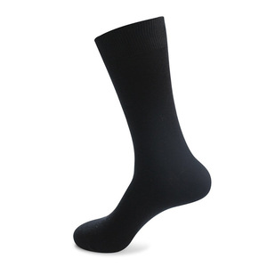 Xianghui all'ingrosso formale Plus-size tinta unita nero a vita alta autunno e inverno cotone spesso <span class=keywords><strong>calze</strong></span> da uomo - Product Image 2