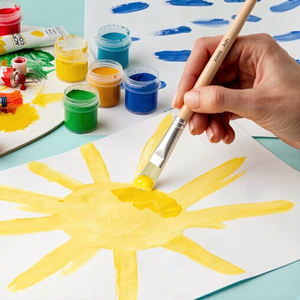 Juego de 12 pinceles de pelo de cerdo blanco con mango largo para líneas finas, detalles delicados y técnicas de trazo controlado - Product Image 5