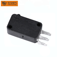 Micro-interrupteur à borne commune latérale Lema KW7-0D T85 noir 8A SPDT Microswitch en plastique 250V Max. Tension