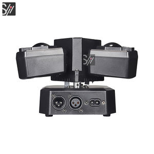 Éclairage de scène DJ, effets lumineux, faisceau, stroboscope, laser 3 en 1, mini tête mobile dynamique 50W à trois bras pour la maison, les fêtes, les clubs, les bars - Product Image 2