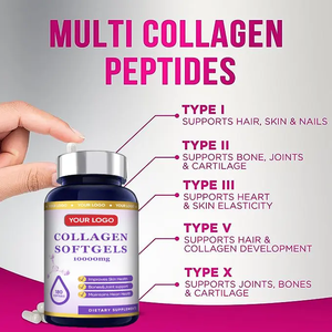 Hot Selling Whitening Afslankende <span class=keywords><strong>Softgel</strong></span> Capsules Glutathion Collageen 10000 Mg Gehydrolyseerd Collageen - Product Image 5