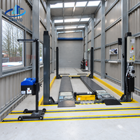 Atelier préfabriqué en acier pour la réparation automobile avec structure de toit droite et aménagement de baie de service pour véhicules