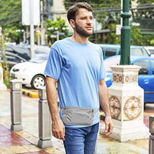 <span class=keywords><strong>Riñonera</strong></span> de viaje al aire libre para hombre y <span class=keywords><strong>mujer</strong></span>, bolsa para deportes de escalada, caza, entrenamiento, Rfid, cinturón plano, protección - Product Image 6