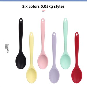 Cuillère en silicone <span class=keywords><strong>Lasha</strong></span>, cuillère à mélanger, cuillère à riz, cuillère pour étudiants, cuillère pour enfants, résistante à la chaleur, minimalisme moderne, outils complémentaires - Product Image 3