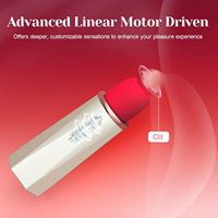 Private weibliche kleine Spielzeug Mini Lippenstift Springen für starke Schock Zunge lecken saugen Masturbation Vibrator Haar