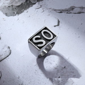 Cá Nhân Người Đàn Ông Của Titan Thép Vòng Thời Trang Biểu Tượng Tùy Chỉnh Thiết Kế Cao Đánh Bóng Thép Không Gỉ Đúc Vì Vậy Sn Vòng - Product Image 3