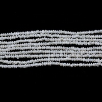 Collier de perles d'eau douce naturelles blanches, bouton de 2,5-3 mm