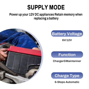 Mjoo อะแดปเตอร์ชาร์จไฟ220-240V 50/60Hz <span class=keywords><strong>2A</strong></span> AC เป็น DC 6V/12V แบตเตอรี่ตะกั่วกรดพร้อมแรงดันแบตเตอรี่ - Product Image 6