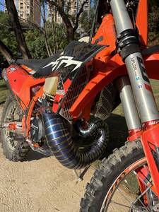 Collecteur d'échappement pour <span class=keywords><strong>GASGAS</strong></span>/HUSQVARNA/KTM 300 Tuyau d'échappement en alliage de titane Plus de soudure Tuyau d'échappement avant universel 2023-2024 - Product Image 6