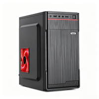 Caja de PC Micro ATX Mini ITX en Oferta, Chasis Compacto de 350 mm, 4 Ranuras PCI, Ventilación de Malla para HDD/SSD, 3 Ventiladores, Puertos USB/Audio, para Juegos