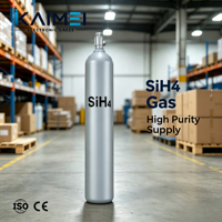 Gas Monosilano SiH4 de Grado Electrónico CAS 7803-62-5 para Fabricación de Pantallas TFT-LCD, Gas de Alta Pureza 6N, Precio de Fábrica