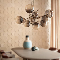 Luminaire suspendu moderne en verre globe pour projet de villa Australie Nouvelle-Zélande