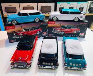 ODM/OEM 1500mAh Design Classique Voiture <span class=keywords><strong>Vintage</strong></span> WS-1955 Enceinte Portable de Bureau sans Fil Bluetooth pour Fêtes avec Radio FM et Mini Karaoké - Product Image 6