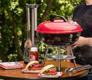 <span class=keywords><strong>Pequeño</strong></span> <span class=keywords><strong>asador</strong></span> de gas desechable profesional al aire libre 14 "Parrilla sin humo <span class=keywords><strong>con</strong></span> cerradura - Product Image 5