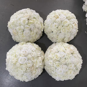 HI-FC035 vente en gros boules de fleurs artificielles pour centres de table de mariage grande boule de fleur décoration boule de fleur pièce maîtresse - Product Image 5