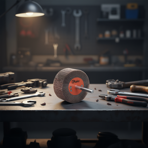 Disco Abrasivo TTAKE de 50x15 mm, Grano 80, Eje de 6 mm, Forma de Copa, para Desbarbar y Pulir - Product Image 3