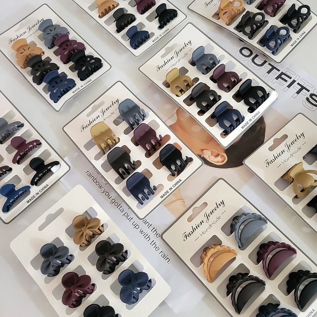 Mini Clip Headdress Side Hairpin Princess Hair Side Clip Trumpet Grab Clip Bangs Broken Black Hairpin Hair Accessories Female