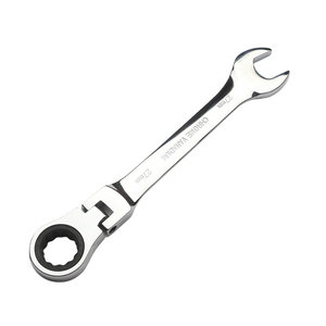 Llave de trinquete de doble uso con cabezal giratorio bidireccional personalizable, de acero de calibre 45, sin garantía - Product Image 4