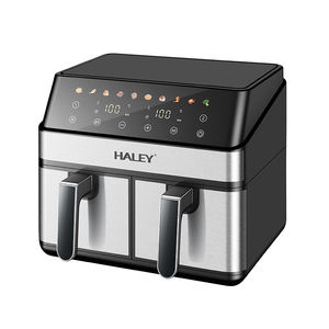 Friteuse à air électrique Haley, grande taille, double tiroir, feuille magnétique carrée <span class=keywords><strong>pour</strong></span> la maison, la voiture, la friteuse à air, les chips, tableau des temps inclus - Product Image 2