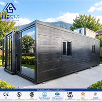 Casa Contenedor Prefabricada Expandible Impermeable de 20 y 40 Pies, con 1, 2, 3, 4 o 5 Dormitorios, para Jardín, Vivienda Pequeña