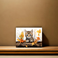 Décoration murale moderne pour chat 40*50cm, peinture diamant, kits complets de peinture diamant animaux faits à la main avec forets acryliques ronds pour débutants
