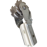 Professionele geïsoleerde draadspanner voor hekwerk met slagvaste kunststof en aluminium spoelondersteuning voor draad tot 4 mm.