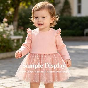 Vestidos de Princesa Personalizados para Bebés y Niñas Pequeñas, con Tutú de Algodón, Manga Larga, Volantes y Estrellas de Tul - Product Image 2