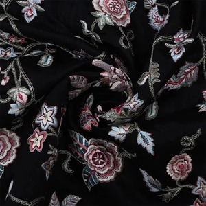 Tissu brodé malté, tissu fantaisie personnalisé, tissu en filet, tissu organza pour vêtements de mode, vente en gros, exportation, approvisionnement mondial - Product Image 2