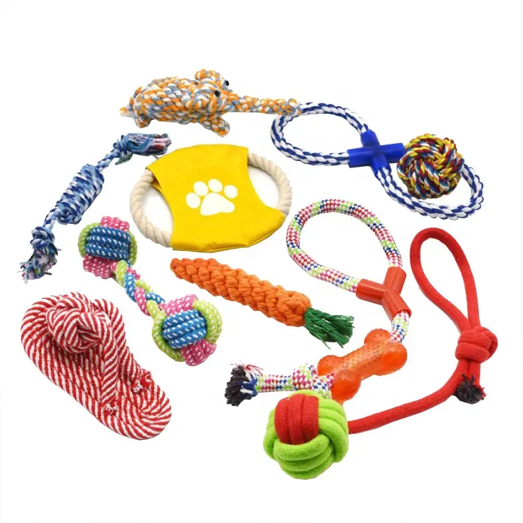 Sohpety 2021 Private Label Interactive Aggressive Chewer Puppy Pet Toy Designer Chew Rope Dog Pet Toys