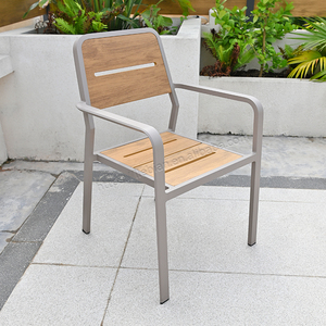 टिकाऊ गार्डन पैटियो डाइनिंग टेबल और चेयर सेट एल्यूमीनियम मिश्र धातु फ्रेम के साथ wc टेबल टॉप सनप्रूफ वाटरप्रूफ आउटडोर फर्नीचर - Product Image 3