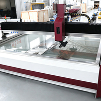 Machine de découpe à jet d'eau CNC 5 axes haute performance, prix de la découpeuse à jet d'eau industrielle