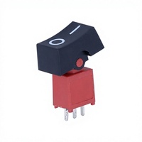 Interrupteur à bascule DPDT On-On traversant le boîtier ABS IP11 120V pour bus, avec broches PC