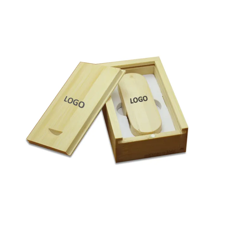 Bamboo Corporate Gifts Customized USB 2 0 3 0 Tech Accessories Corporate Gifts Custom Logo Wooden USB Flash Drive