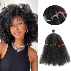 Vente en gros de lots de Nobles 12 pouces Kinky <span class=keywords><strong>Twist</strong></span> de meilleure qualité, or, Afro Kinky Bulk, mèche 10 brins/paquet, tresse au crochet - Product Image 1