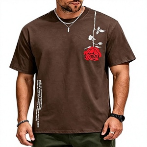 Custom OEM Logo Oversized Boxy Fit <b>Men's</b> T-Shirt High Quality 100% Cotton Loose Breathable Quick Dry Streetwear Hip Hop Style - Product Image 3