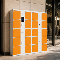 Armoire Métallique Intelligente et Sécurisée avec Verrouillage Numérique Électronique par Code-Barres, Automatisée, en Acier Durable et Écologique pour Service Libre-Service
