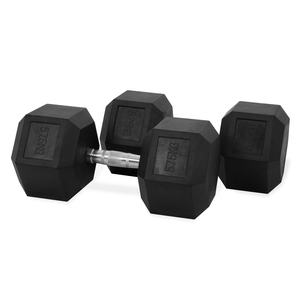 Haltères hexagonales recouvertes de caoutchouc de <span class=keywords><strong>10</strong></span> à 60kg par incrément de 2kg ou 2.5kg <span class=keywords><strong>Kit</strong></span> d'entraînement de musculation pour tous les groupes musculaires - Product Image 4