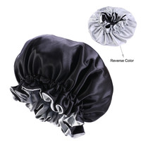 Bonnet en Satin personnalisé Double couche, pour cheveux, réglable, en soie, pour le sommeil, disponible en grande taille, vente en gros, nouvelle collection 2020