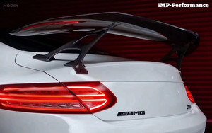 ชุดแต่งสปอยเลอร์คาร์บอนไฟเบอร์ทรง IMP สำหรับ Mercedes-Benz W205 C43AMG C63 Coupe รุ่นใหม่ อัพเกรดชุดแต่ง W205 C63AMG - Product Image 5