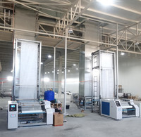 Automatique 4*4mm maille de fibre de verre Machine de production de matériaux de mur plaine tissé 2500 tonnes e-glass WZ-1000 1000mm nc; Héb moyen 200